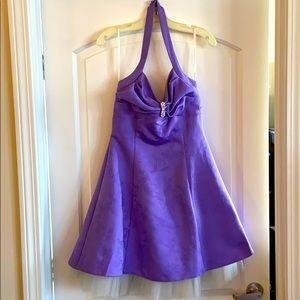 Purple Halter Dress